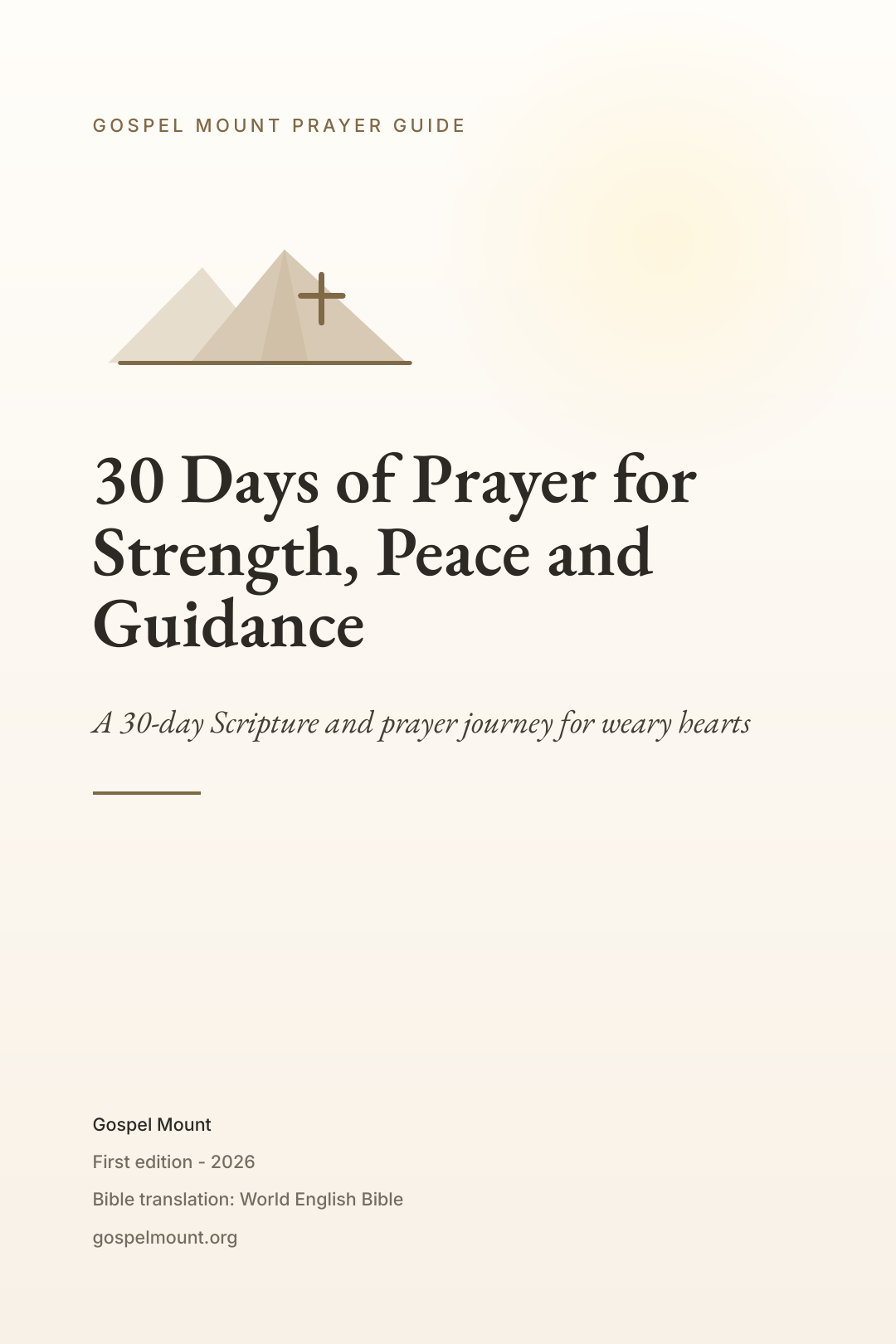 30 Days of Prayer for Strength, Peace and Guidance cover