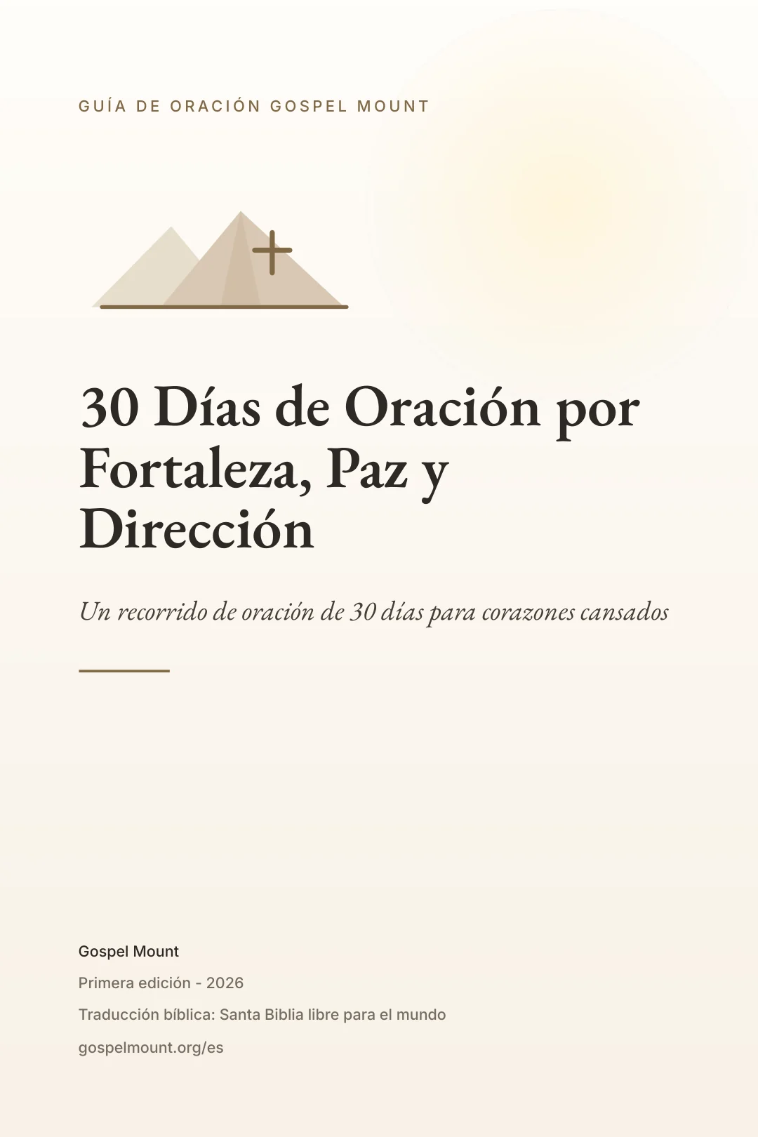 Portada del ebook 30 Días de Oración por Fortaleza, Paz y Dirección