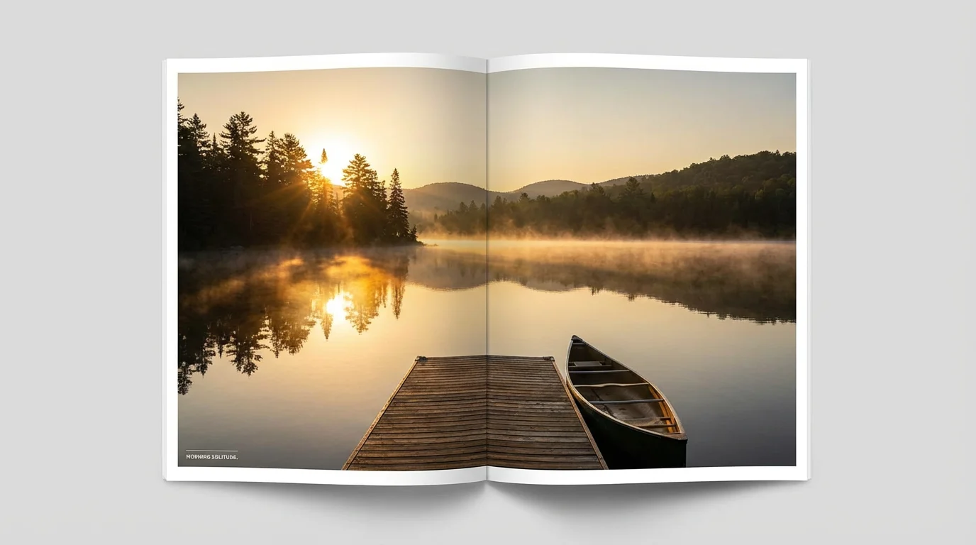 A quiet sunrise over a still lake invites reflection and hope.