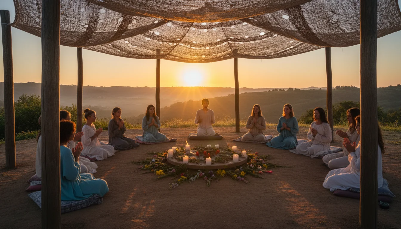 Sunrise light fills a quiet worship space ready for a new day.
