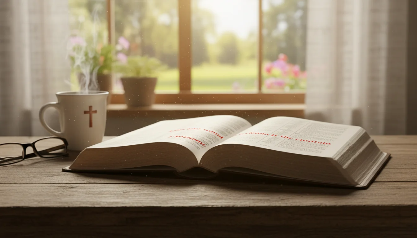 Open Bible with morning light representing the meaning of righteousness